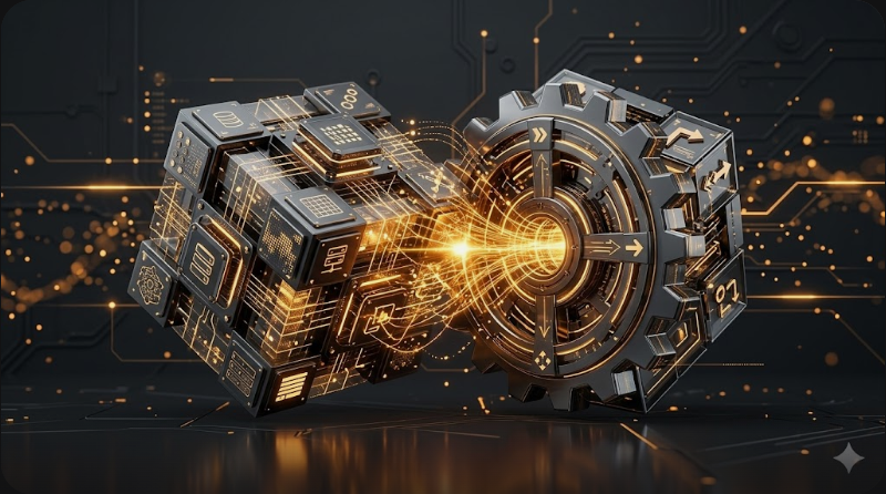 지식 창업을 위한 맞춤형 유료 AI 챗봇 서비스를 상징하는 프리미엄 3D 일러스트